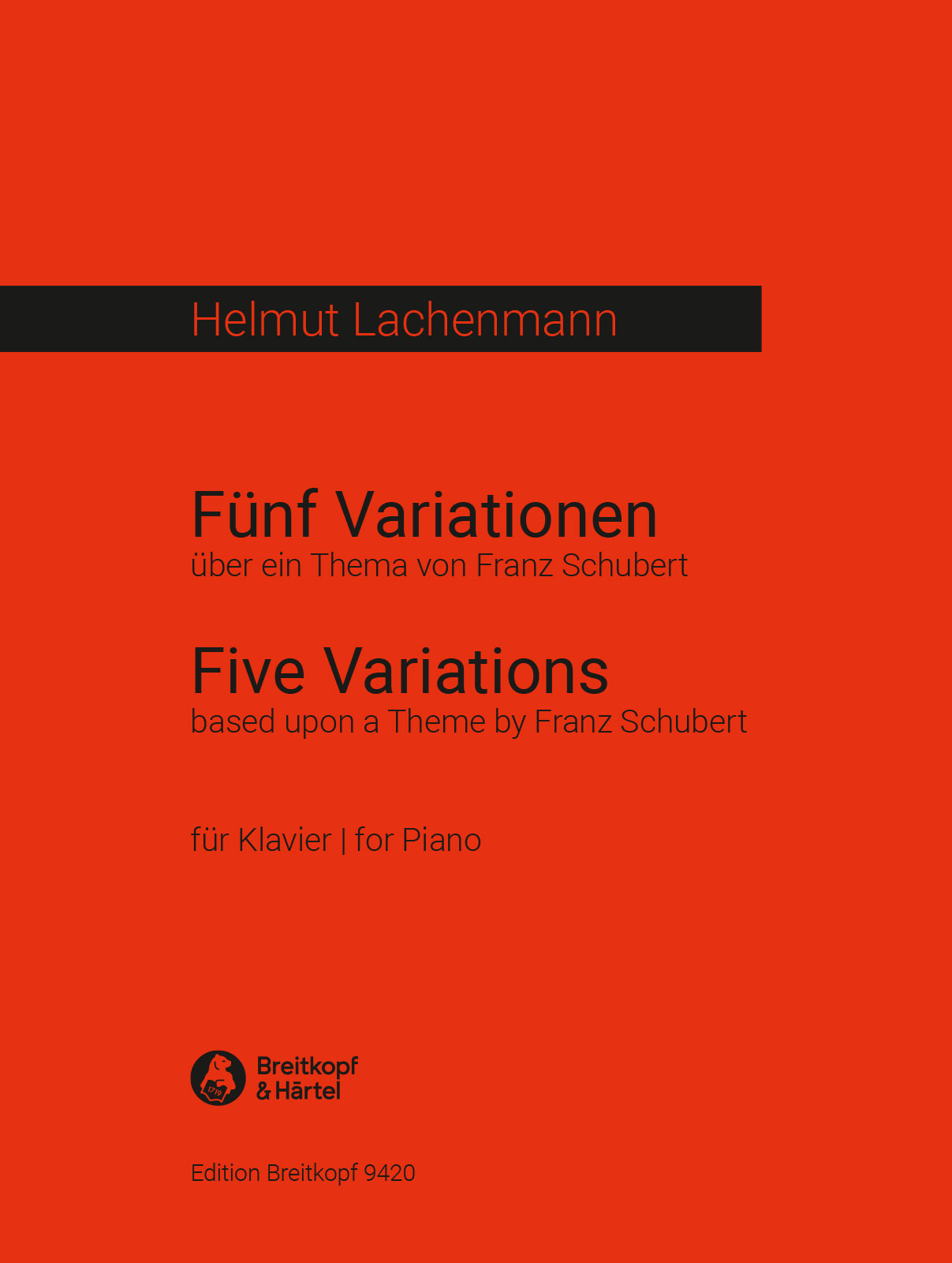 Vorderes Coverbild Fünf Variationen