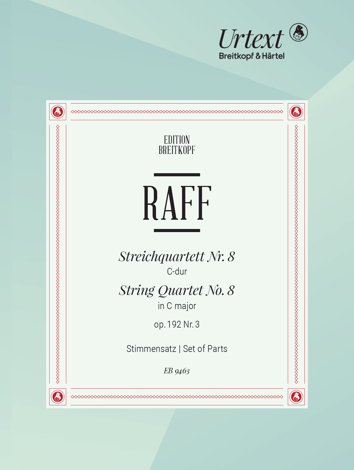 Vorderes Coverbild Streichquartett Nr. 8 C-dur op. 192/3