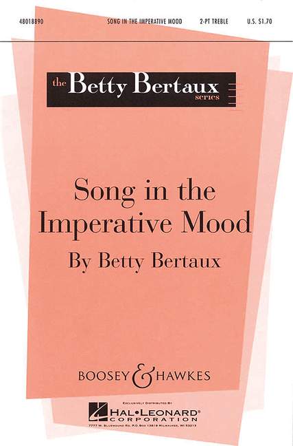 Vorderes Coverbild Song in the imperative mood