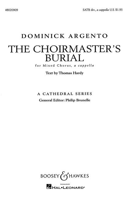 Vorderes Coverbild The Choirmaster's Burial