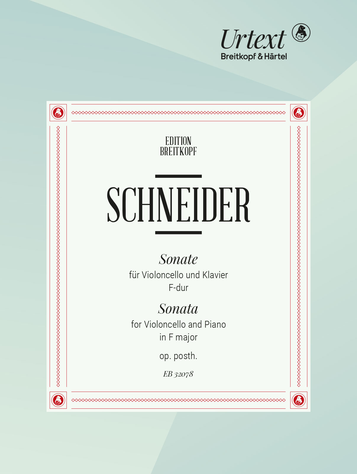 Vorderes Coverbild Sonate in F-Dur für Violoncello und Klavier op. WoO