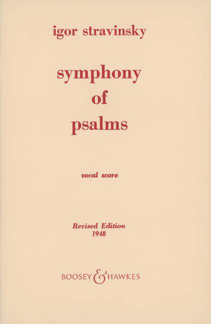 Vorderes Coverbild Psalmensymphonie (1930)