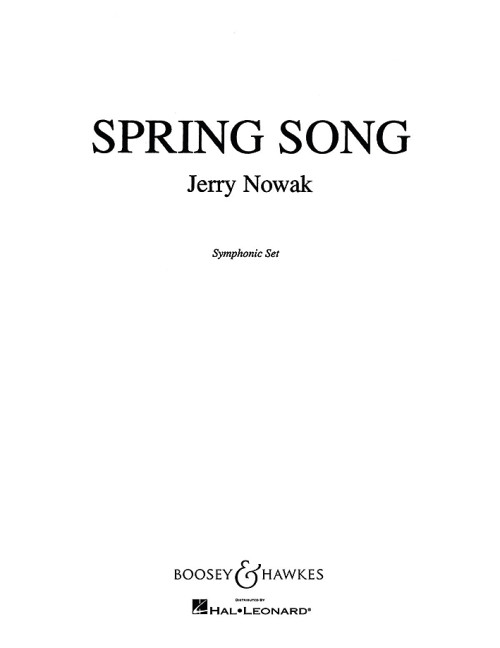 Vorderes Coverbild Spring Song