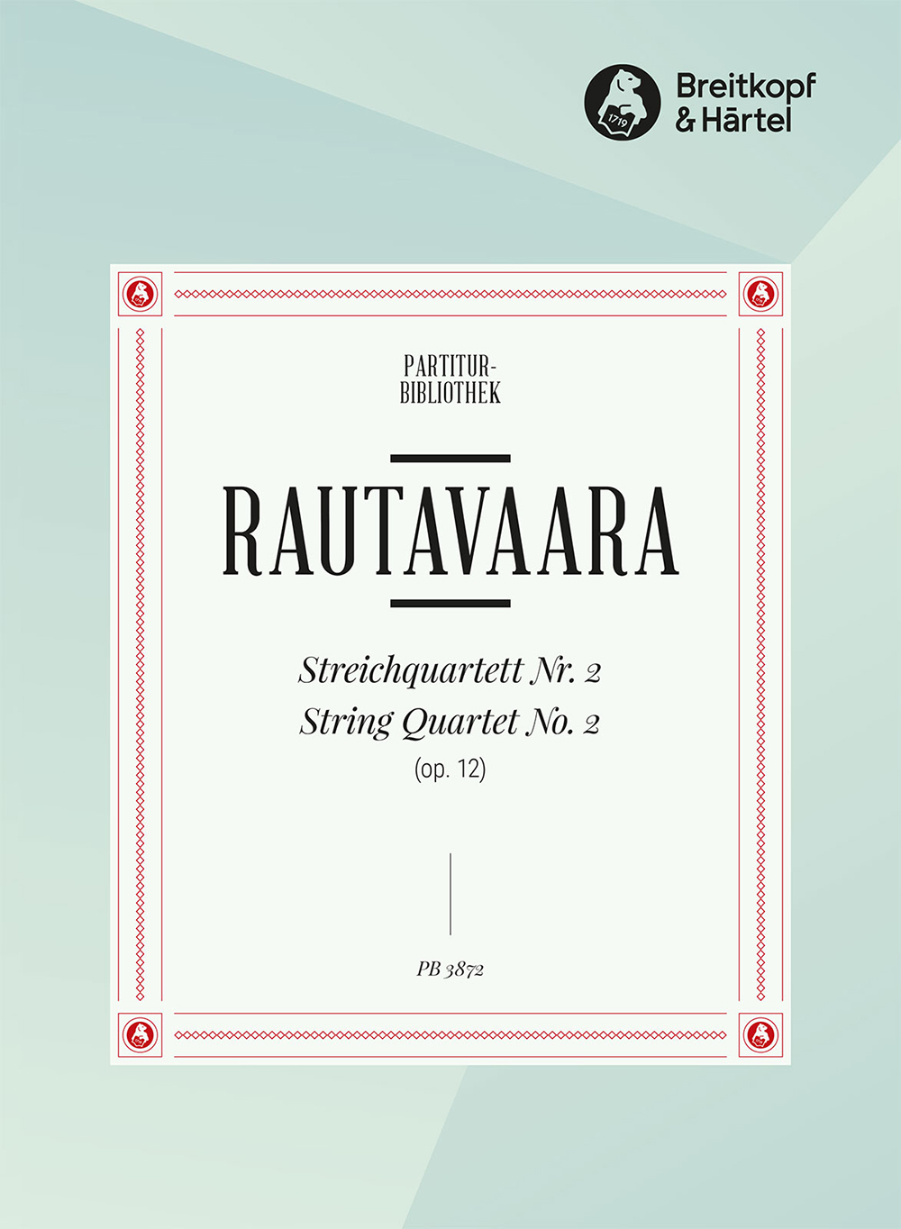Vorderes Coverbild Streichquartett Nr. 2 op. 12