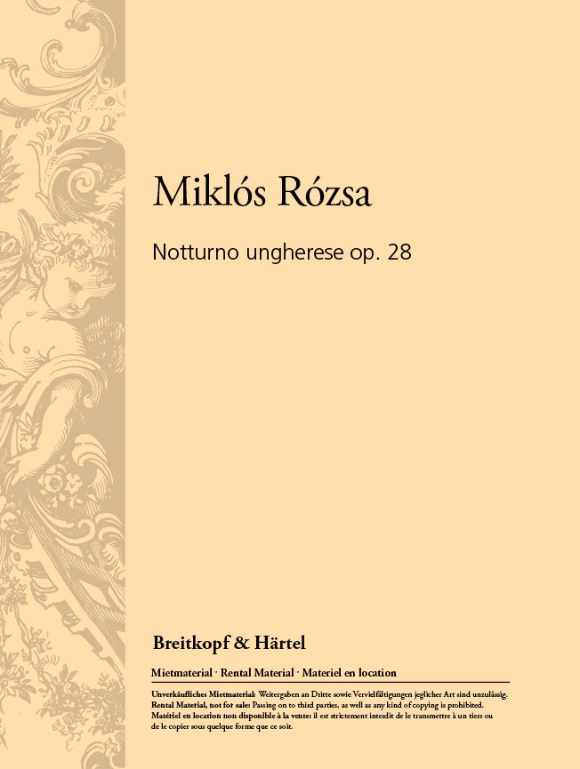 Vorderes Coverbild Notturno Ungherese op. 28