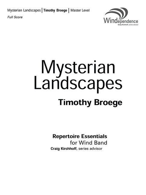 Vorderes Coverbild Mysterian Landscapes