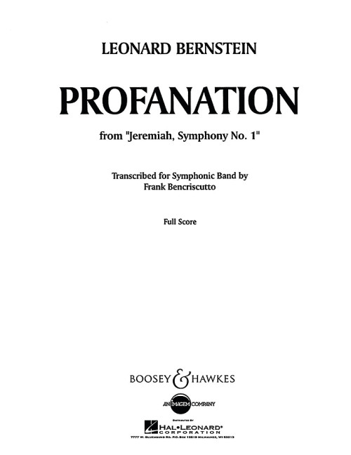 Vorderes Coverbild Profanation (1942)