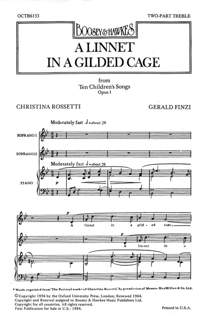 Vorderes Coverbild Ten Children's Songs op. 1/9