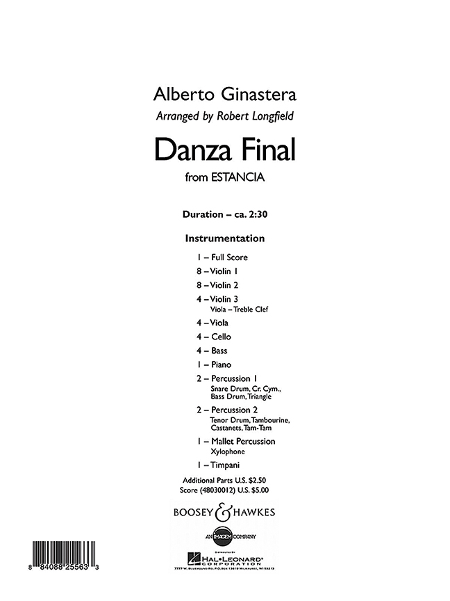 Vorderes Coverbild Danza Final