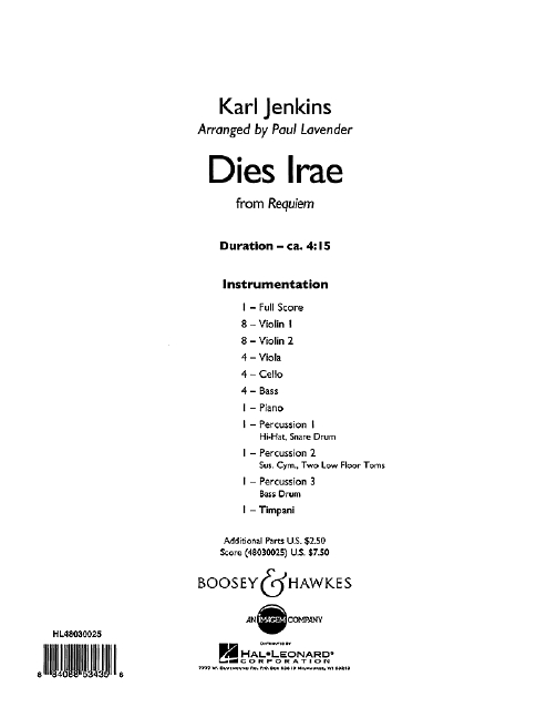Vorderes Coverbild Dies Irae