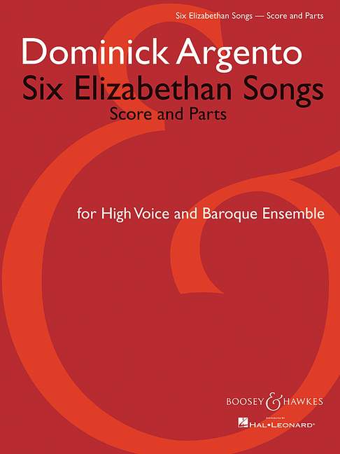 Vorderes Coverbild Six Elizabethan Songs