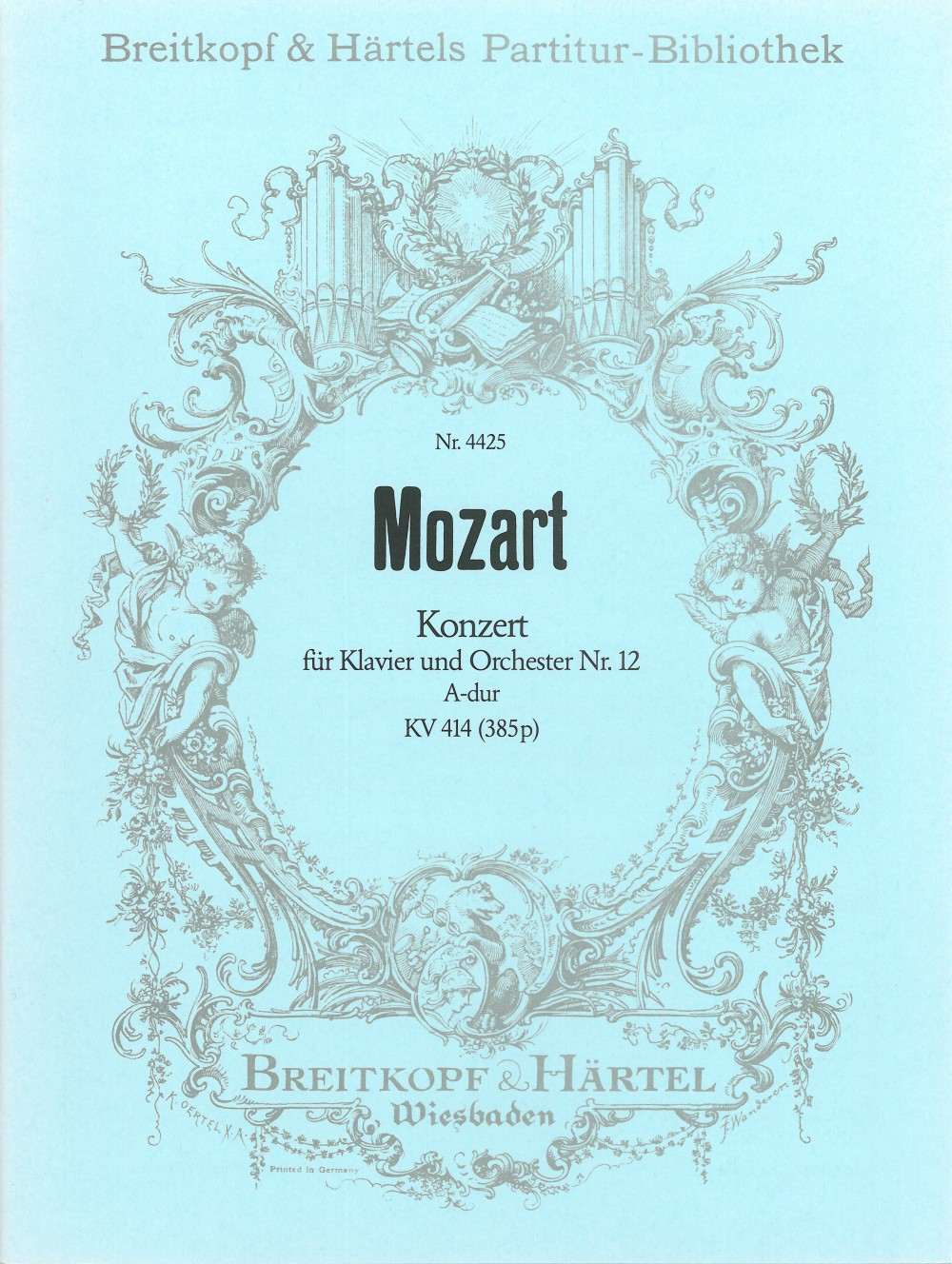 Vorderes Coverbild Konzert für Klavier und Orchester Nr. 12 A-Dur KV 414