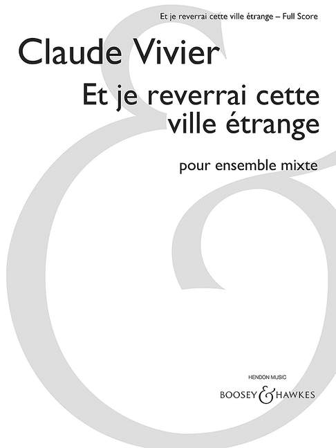 Vorderes Coverbild Et je reverrai cette ville etrange (1981)