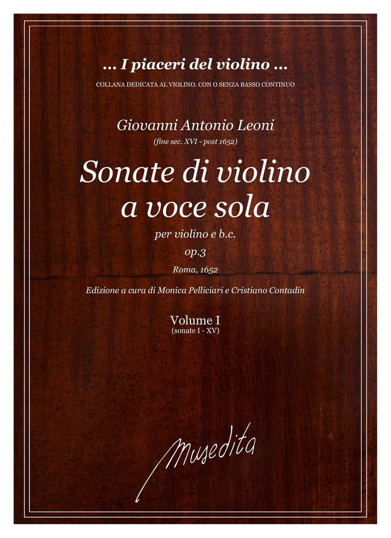 Anderes Coverbild Sonate di violino a voce sola op.3