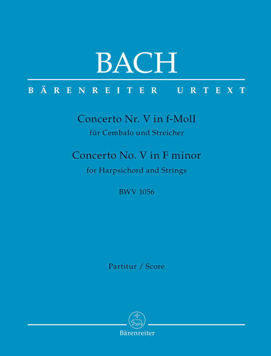 Vorderes Coverbild Concerto für Cembalo und Streicher Nr. 5 f-Moll BWV 1056