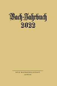 Vorderes Coverbild Bach-Jahrbuch 2022