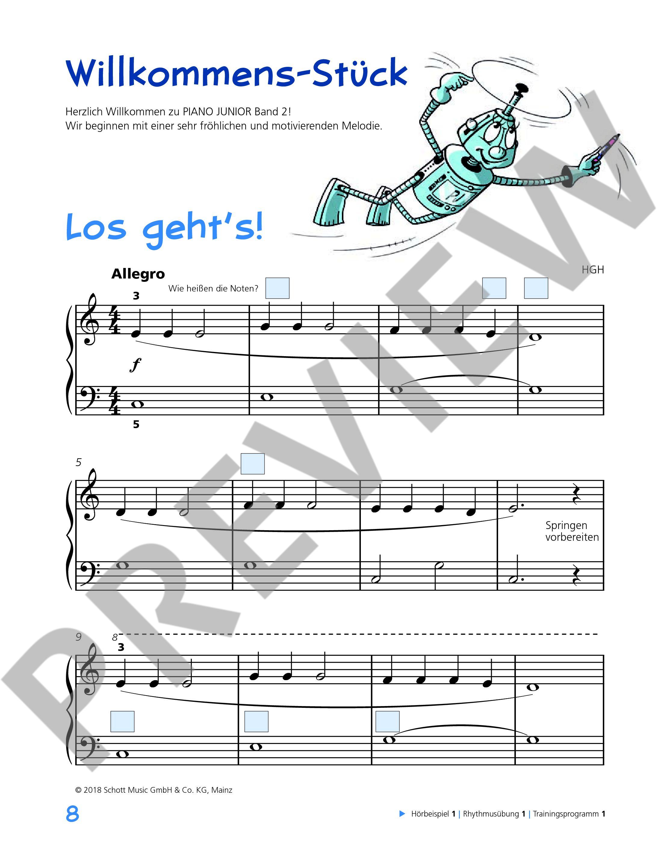 Anderes Coverbild Piano Junior: Klavierschule 2