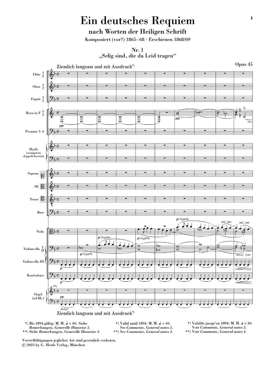 Anderes Coverbild Ein deutsches Requiem op. 45