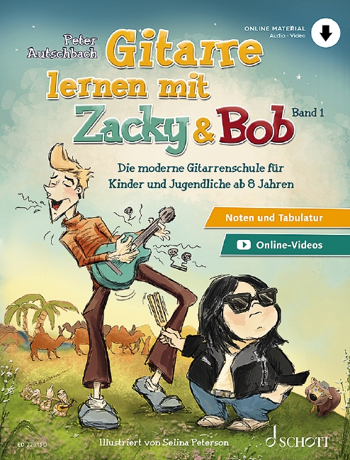 Vorderes Coverbild Gitarre lernen mit Zacky & Bob