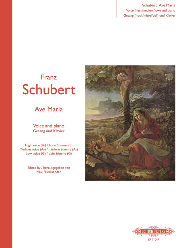 Vorderes Coverbild "Ave Maria! Jungfrau mild" (für Gesang und Klavier) B-Dur op. 52, Nr. 6 D 839 (April 1825)