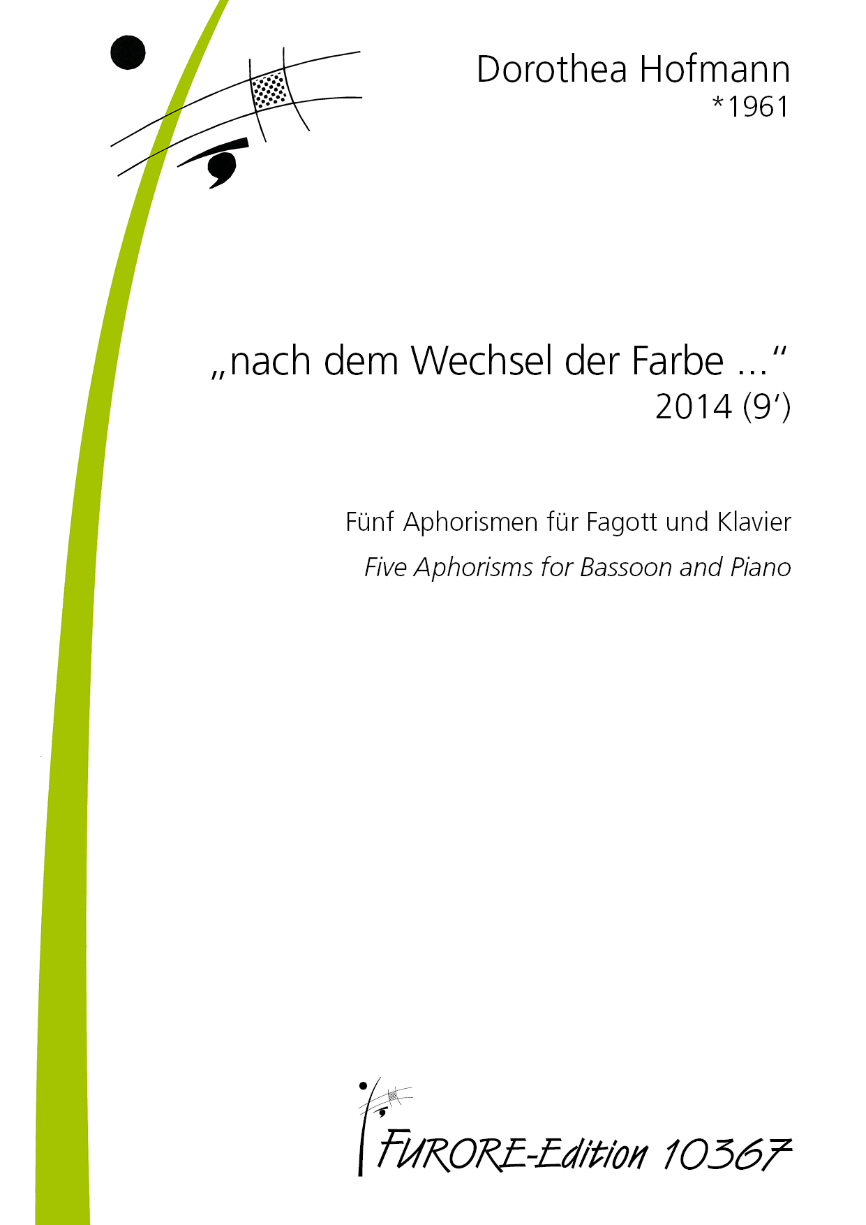 Anderes Coverbild „nach dem Wechsel der Farbe ...“ Fünf Aphorismen