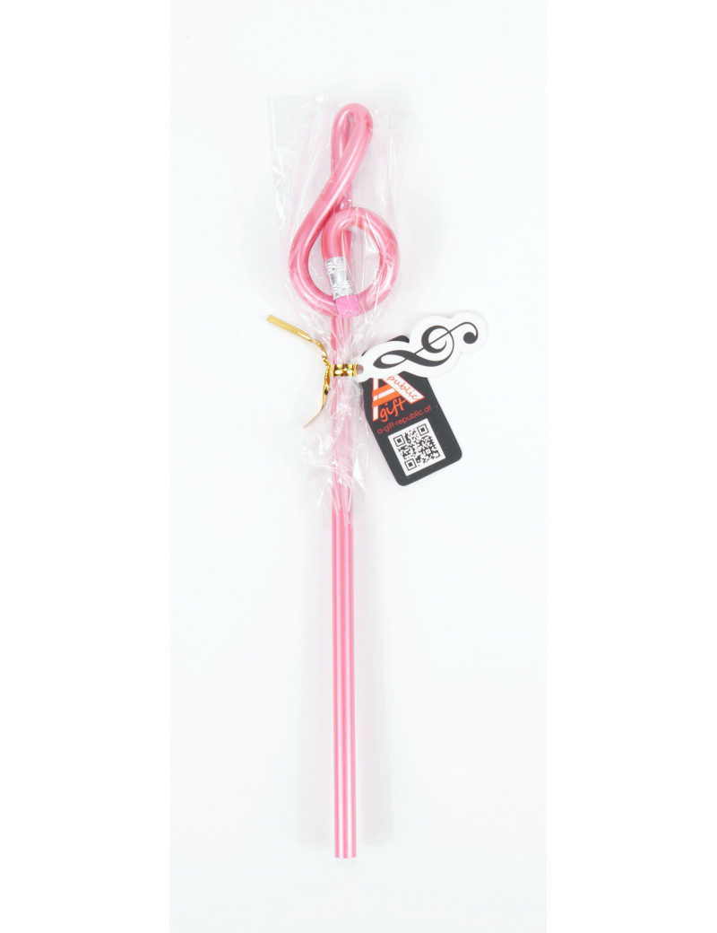 Vorderes Coverbild Violinschlüsselbleistift - rosa