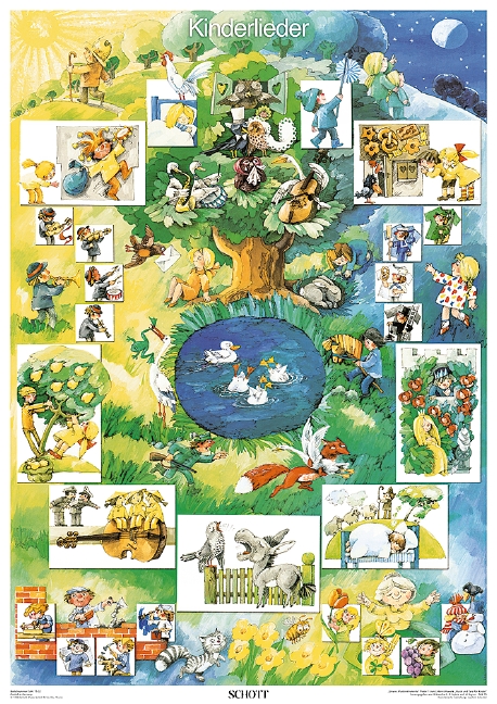 Vorderes Coverbild Musik und Tanz für Kinder - Kinderlieder-Poster