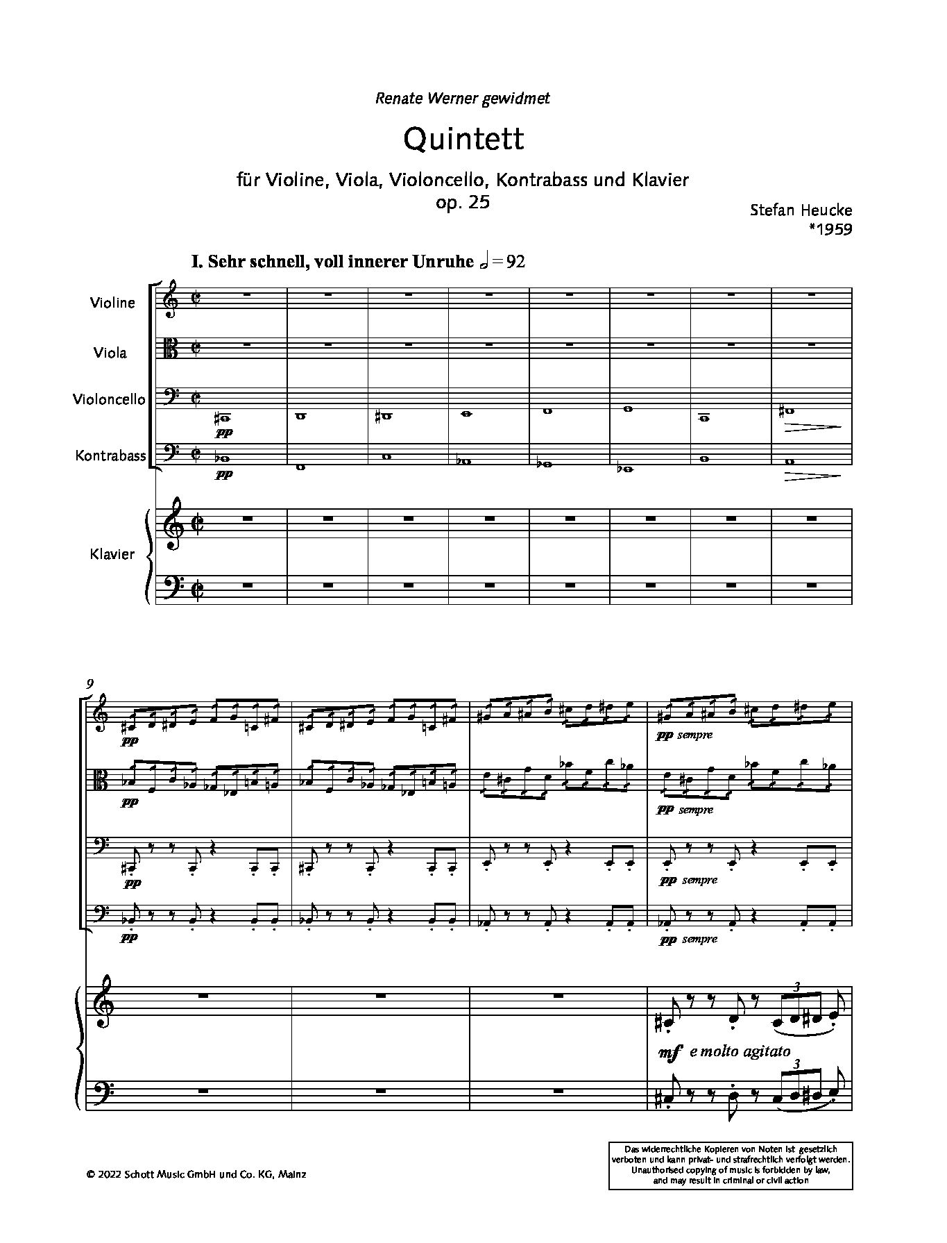 Anderes Coverbild Quintett op. 25 (1995)