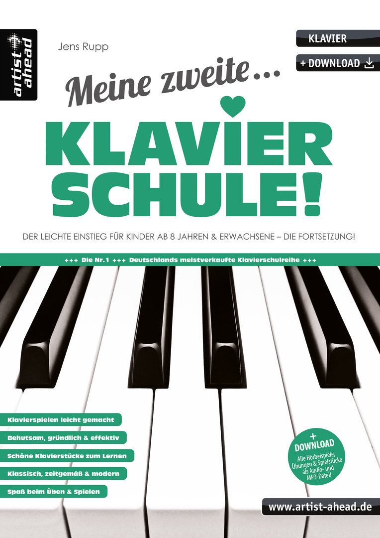 Vorderes Coverbild Meine zweite Klavierschule! Band 2