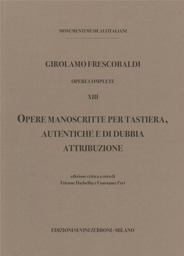Anderes Coverbild Opere Manoscritte per Tastiera