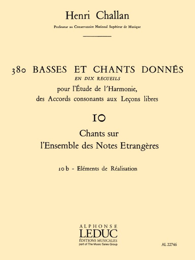 Anderes Coverbild 380 Basses et Chants Donnés Vol. 10B
