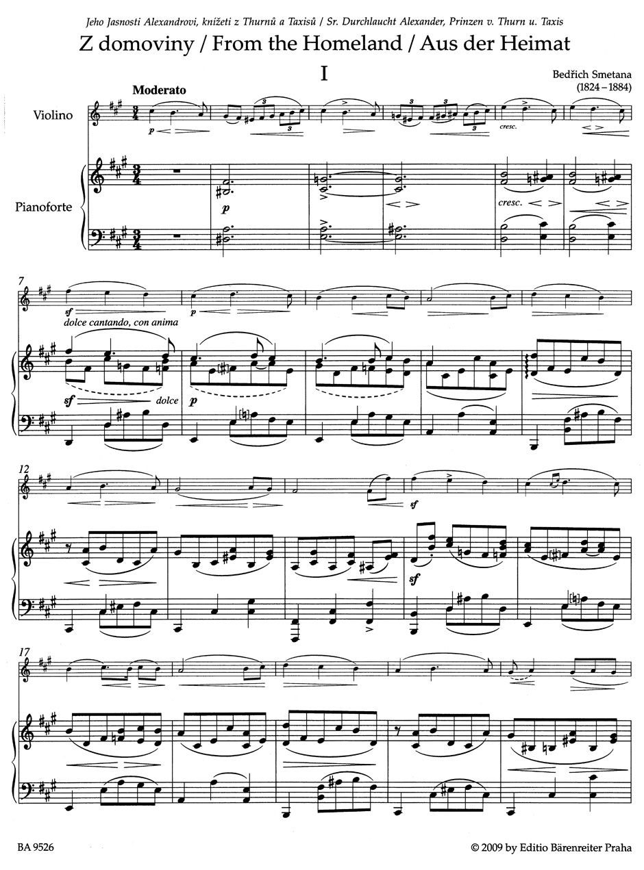 Anderes Coverbild Aus der Heimat für Violine und Klavier
