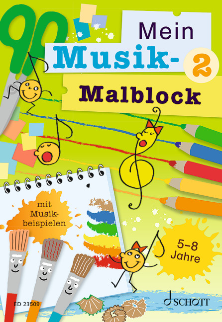 Vorderes Coverbild Mein Musik-Malblock 2