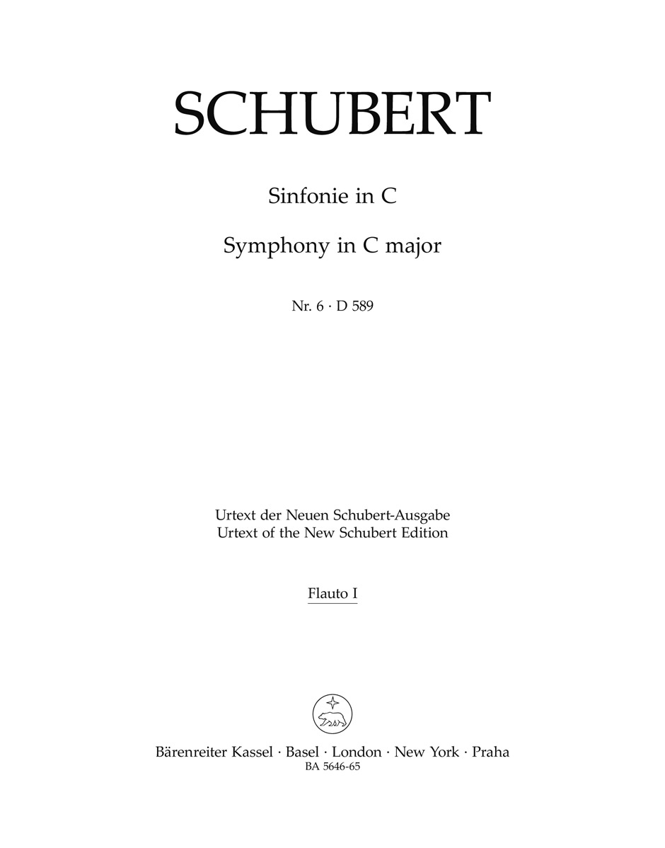 Vorderes Coverbild Sinfonie Nr. 6 C-Dur D 589