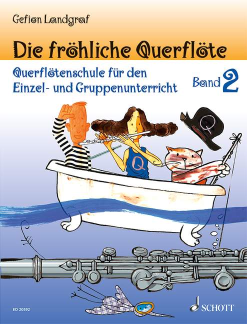 Vorderes Coverbild Die fröhliche Querflöte Band 2 - Set