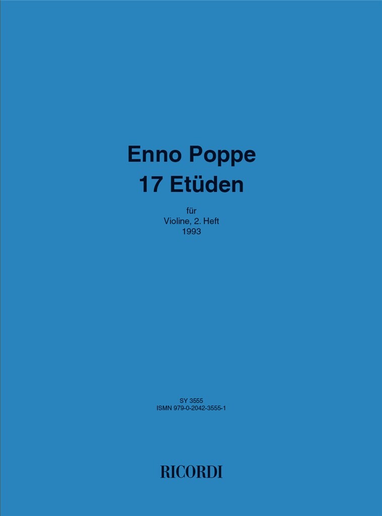 Anderes Coverbild 17 Etüden für die Violine 2. Heft