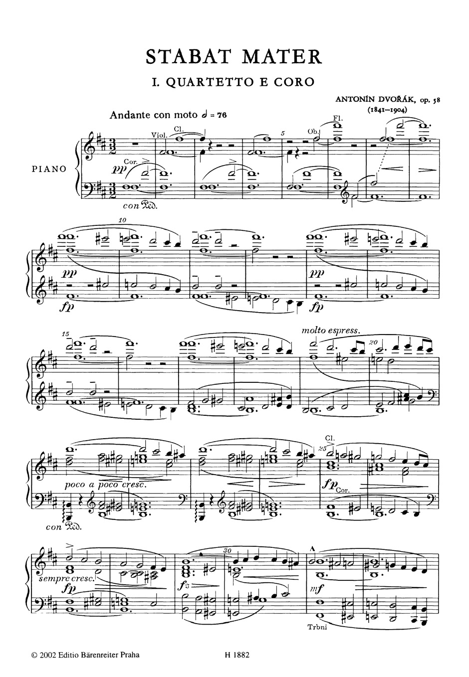 Anderes Coverbild Stabat Mater op. 58