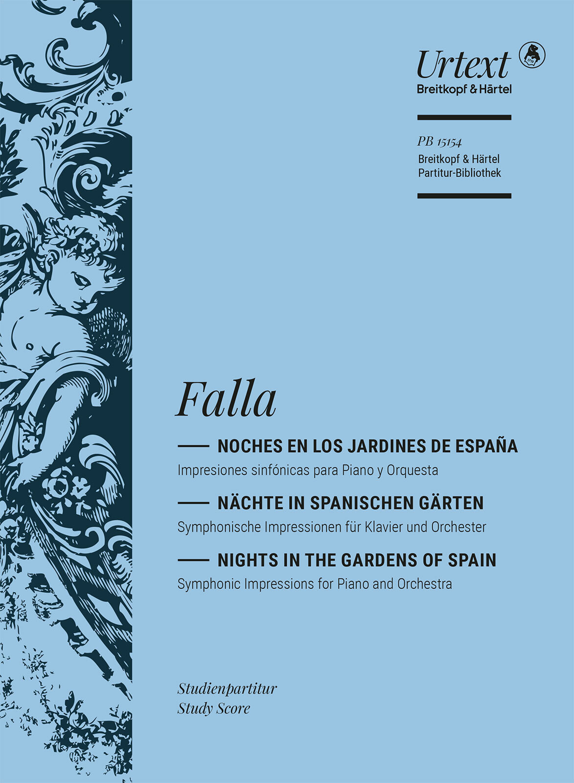Vorderes Coverbild Noches en los jardines de España für Klavier und Orchester