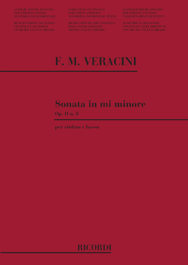Anderes Coverbild Sonate e-moll op. 2/8