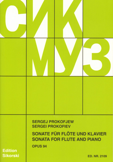 Vorderes Coverbild Sonate für Flöte und Klavier op. 94 
