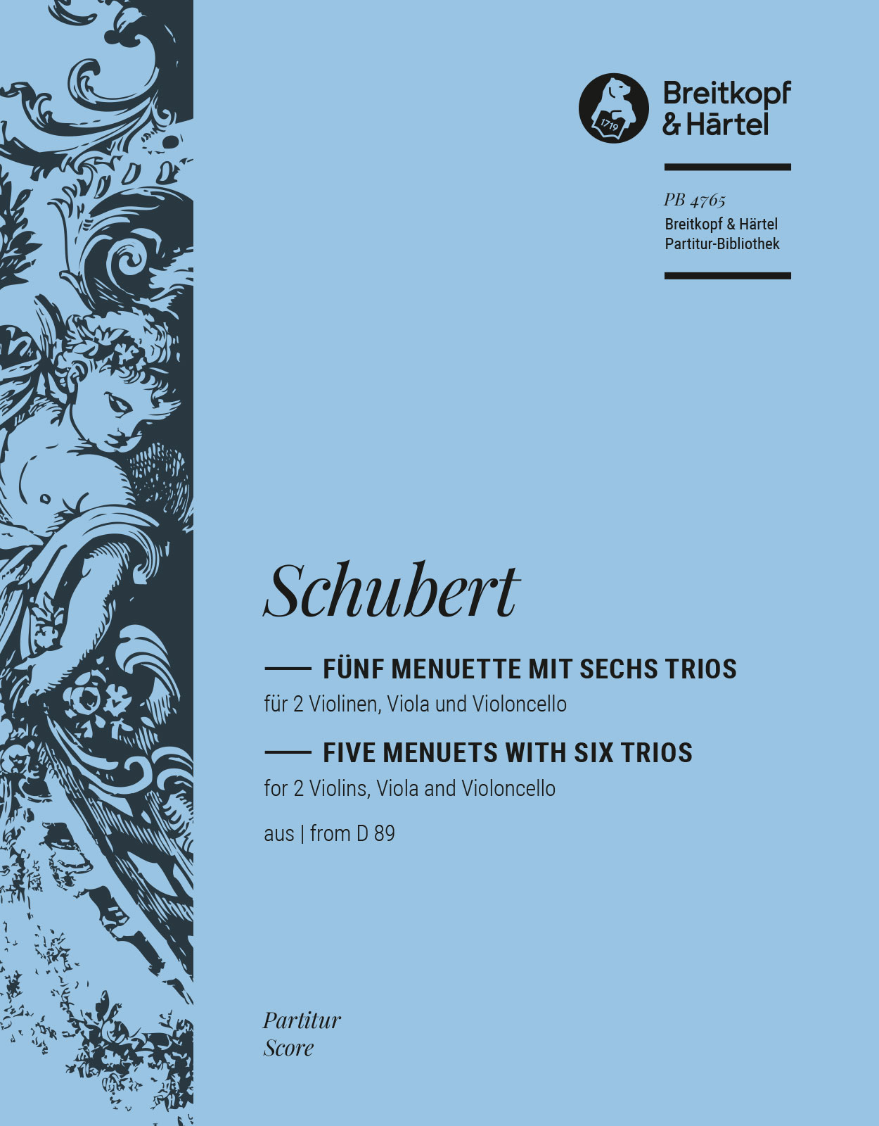 Vorderes Coverbild 5 Menuette mit 6 Trios aus D 89