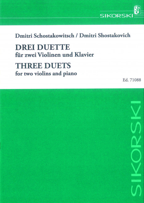 Vorderes Coverbild Drei Duette 