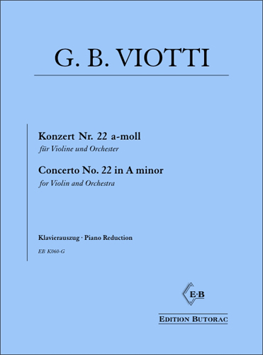 Anderes Coverbild Konzert Nr. 22 a-moll