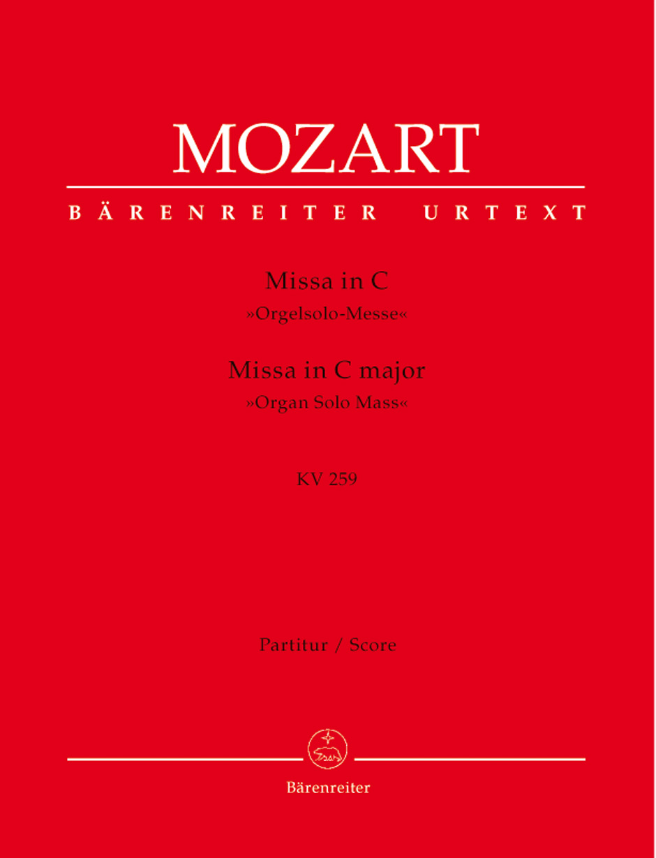Anderes Coverbild Missa C-Dur KV 259 "Orgelsolo-Messe"