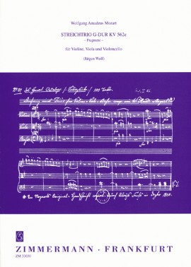 Anderes Coverbild Streichtrio (Fragment) G-Dur KV 562e
