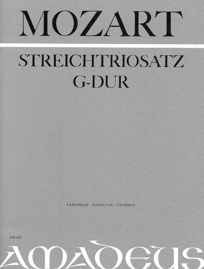 Anderes Coverbild Streichtriosatz G-dur (KV Anhang 66)