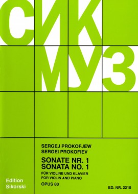 Vorderes Coverbild Sonate Nr. 1 op. 80