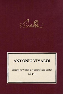 Anderes Coverbild Concerto per Violino "SENZA CANTIN" in re minore RV 243