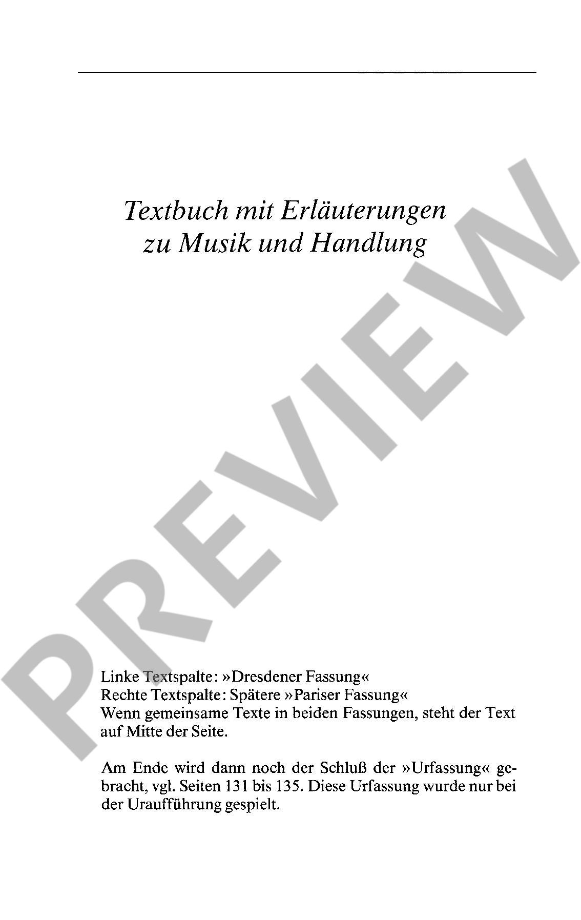 Anderes Coverbild Tannhäuser WWV 70