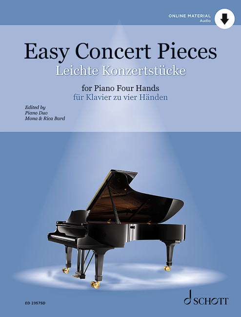 Vorderes Coverbild Leichte Konzertstücke für Klavier zu vier Händen